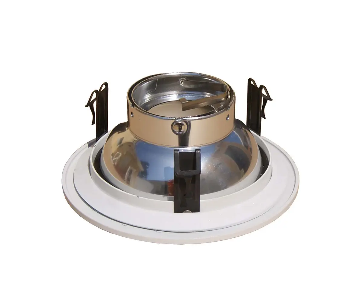 Joint Bright Lighting 4-inch Frosted Shower Trim for Low Voltage Recessed Lights | White Aluminum Reflector - view 3