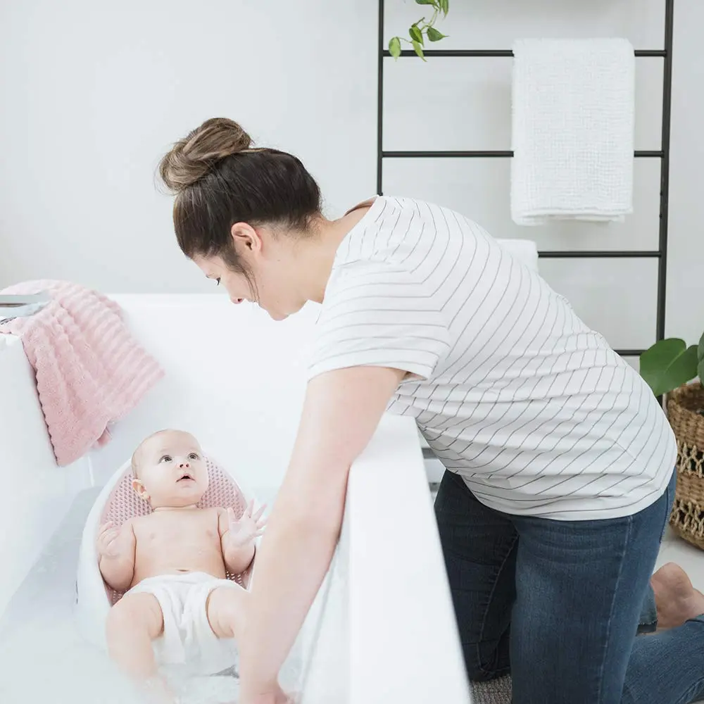 Angelcare Pink Baby Bath Support | Ergonomic Design for Newborns to 6 Months - view 6