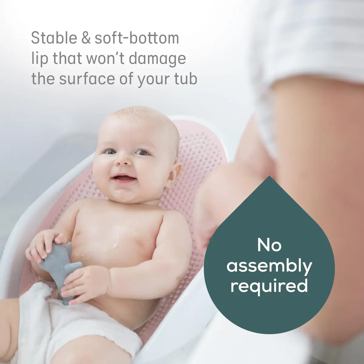Angelcare Pink Baby Bath Support | Ergonomic Design for Newborns to 6 Months - view 3
