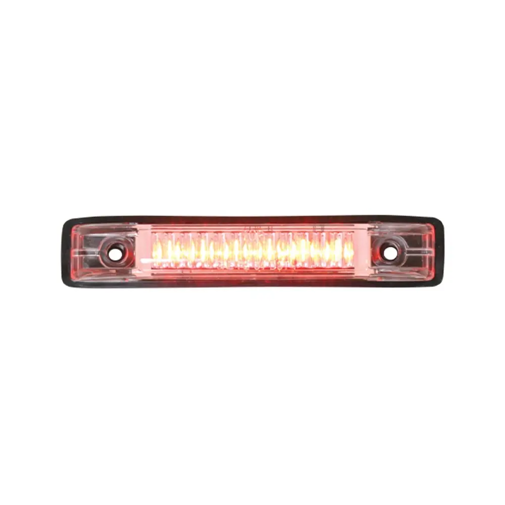 GG Grand General 77653 Red Thin Line 6-LED Marker Light with Clear Lens, Red/Clear, 4 in (10.16 cm) Length - main product image