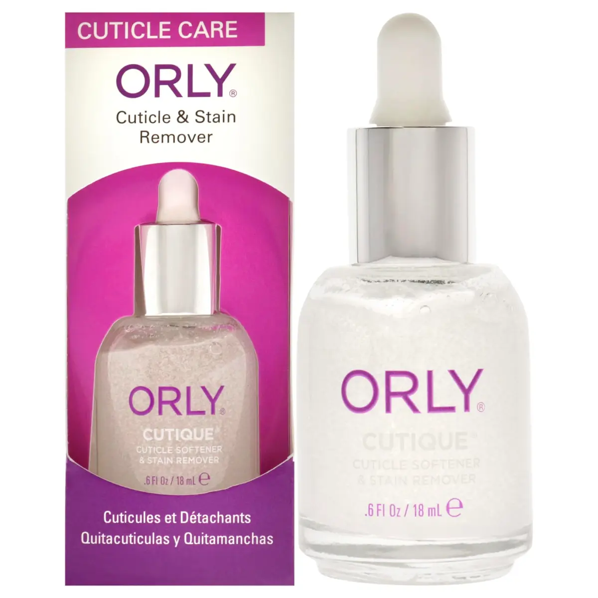 Orly Cutique Cuticle & Stain Remover for Nails 18ml (0.6 Fl Oz) | Gently Softens Cuticles - main product image