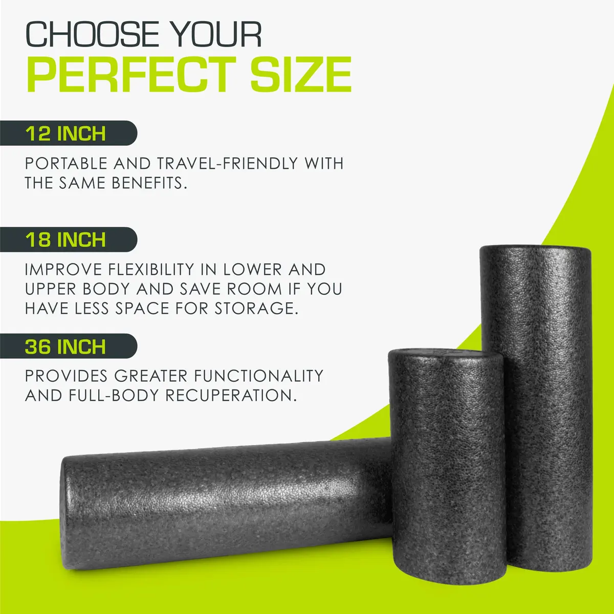ProsourceFit High Density Foam Roller 91 cm (36 inch) | Firm Full Body Athletic Massage Tool for Muscle Recovery - view 4