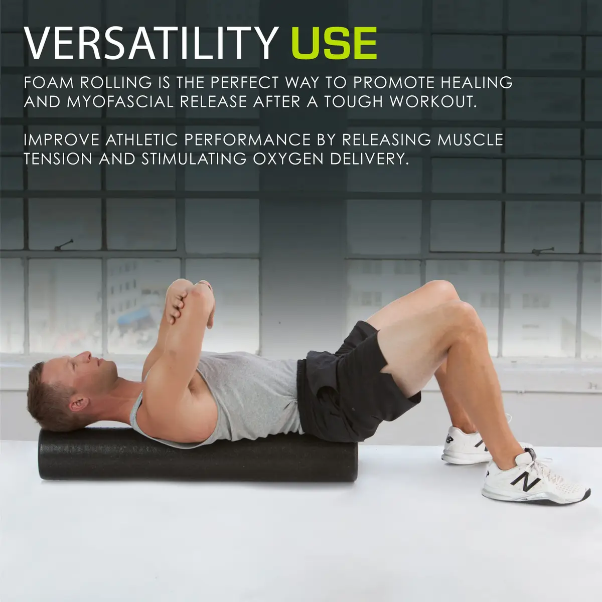ProsourceFit High Density Foam Roller 91 cm (36 inch) | Firm Full Body Athletic Massage Tool for Muscle Recovery - view 5