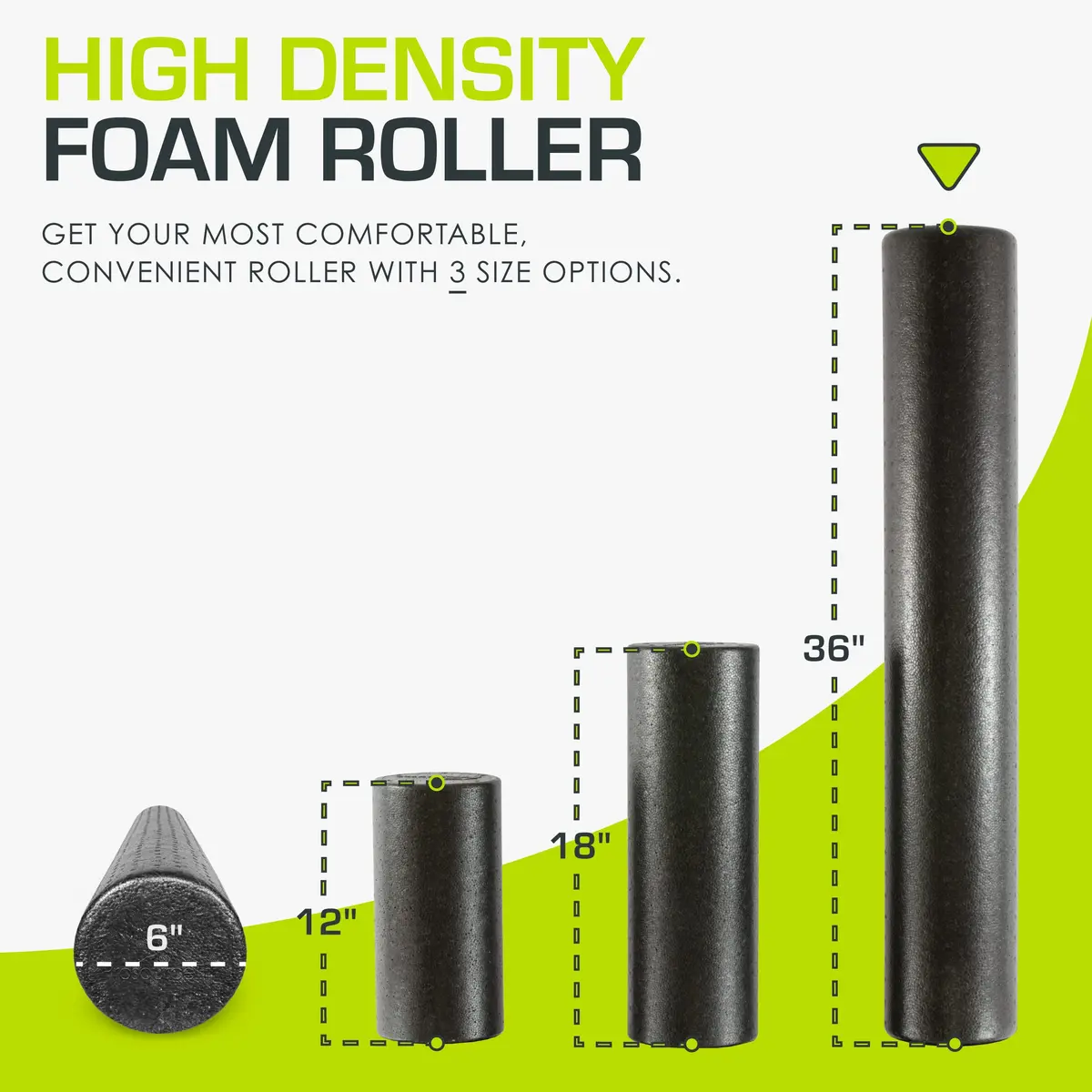 ProsourceFit High Density Foam Roller 91 cm (36 inch) | Firm Full Body Athletic Massage Tool for Muscle Recovery - view 2