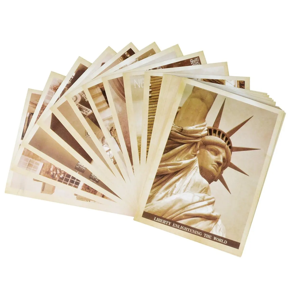 Dxhycc Vintage Travel Postcards Set | Retro Old Landmarks Collection, 32 pcs - view 2