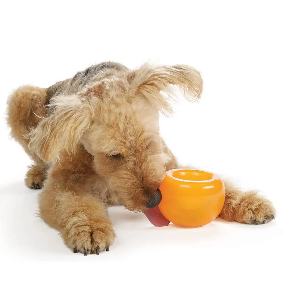 Outward Hound Snoop Interactive Treat Dispenser Dog Toy, Orange, 5" | Mental Stimulation & Slow Feeder - view 4