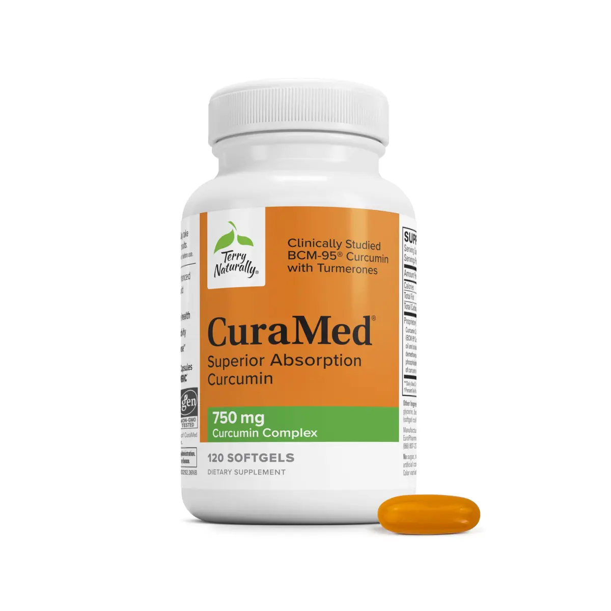 Terry Naturally CuraMed 750mg Softgel | Pain & Inflammation Support in India - main product image