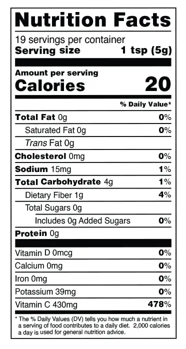 Terrasoul Superfoods Organic Camu Camu Powder 99g (3.5 Oz) | Certified Organic Immune Support - view 4