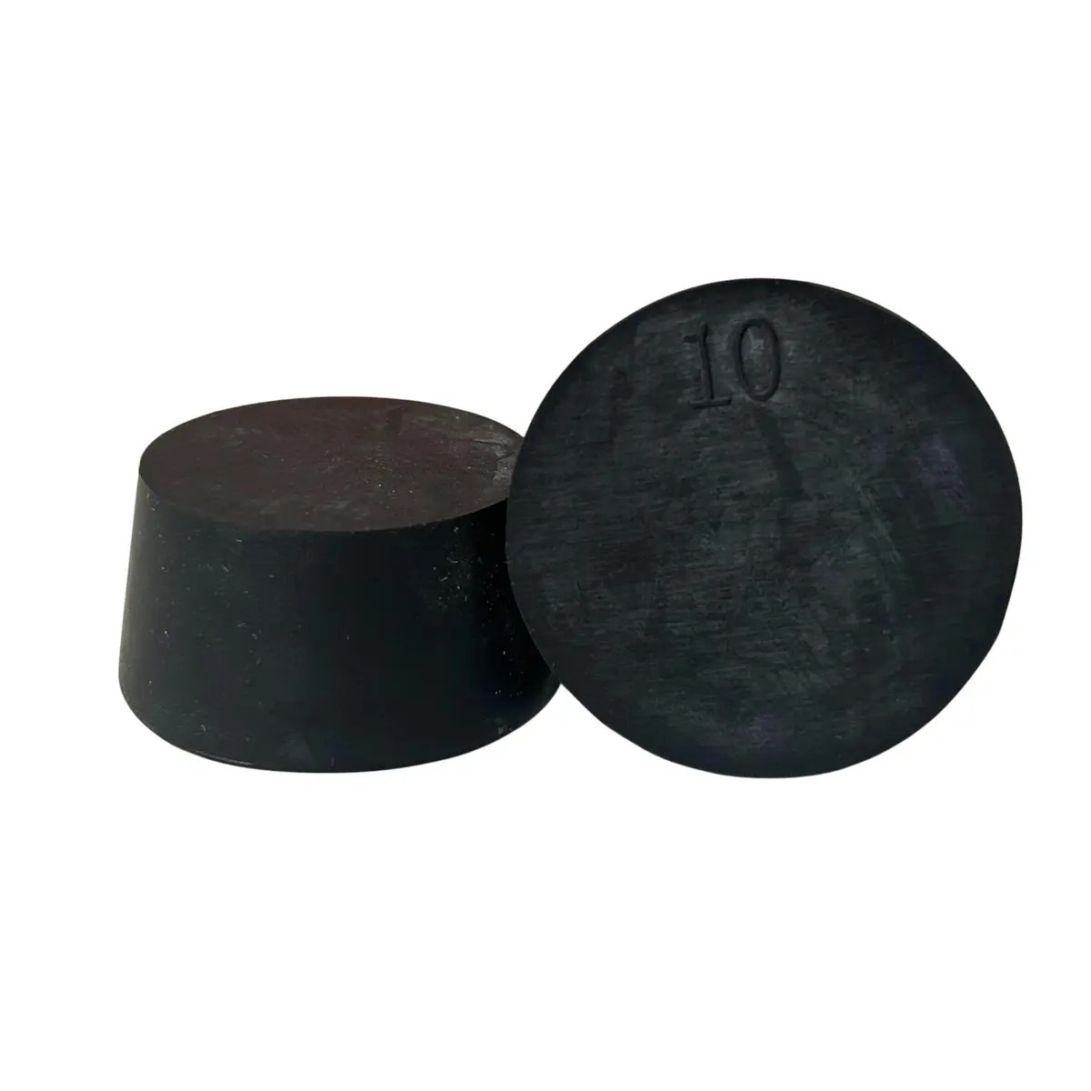 Karter Scientific Rubber Stoppers Size #10 | Solid, Pack of 3, 49-50mm Top Diameter - main product image