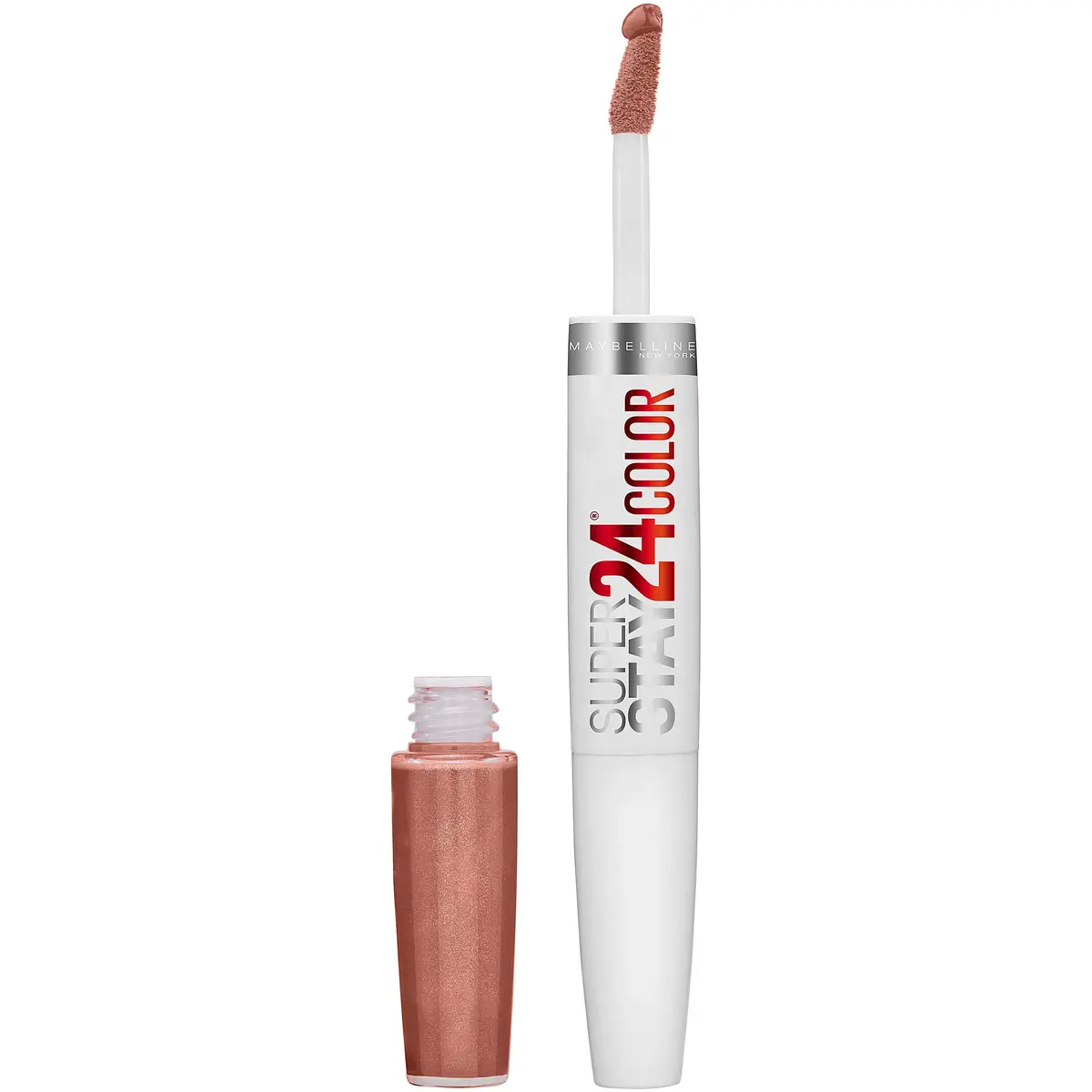 Maybelline New York Superstay 24 2-Step Lipcolor More and More Mocha 141 | Long-Lasting Matte Finish - main product image