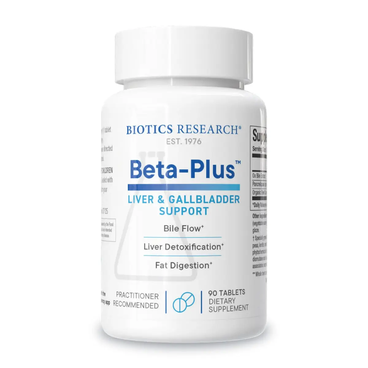 BIOTICS RESEARCH Beta-Plus™ Nutritional Ox Bile Salts 90 Count | Supports Fat Digestion & Liver Function - main product image