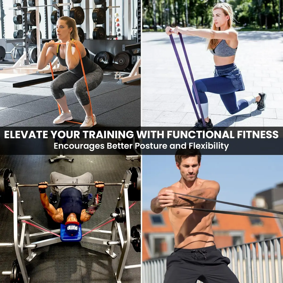 Functional Fitness Pull Up Assistance Bands - Set of 1 Resistance Heavy Duty Workout Exercise Crossfit Stretch Fitness Bands Assist Set for Body, Instruction Guide | Heavy Duty Latex - view 2