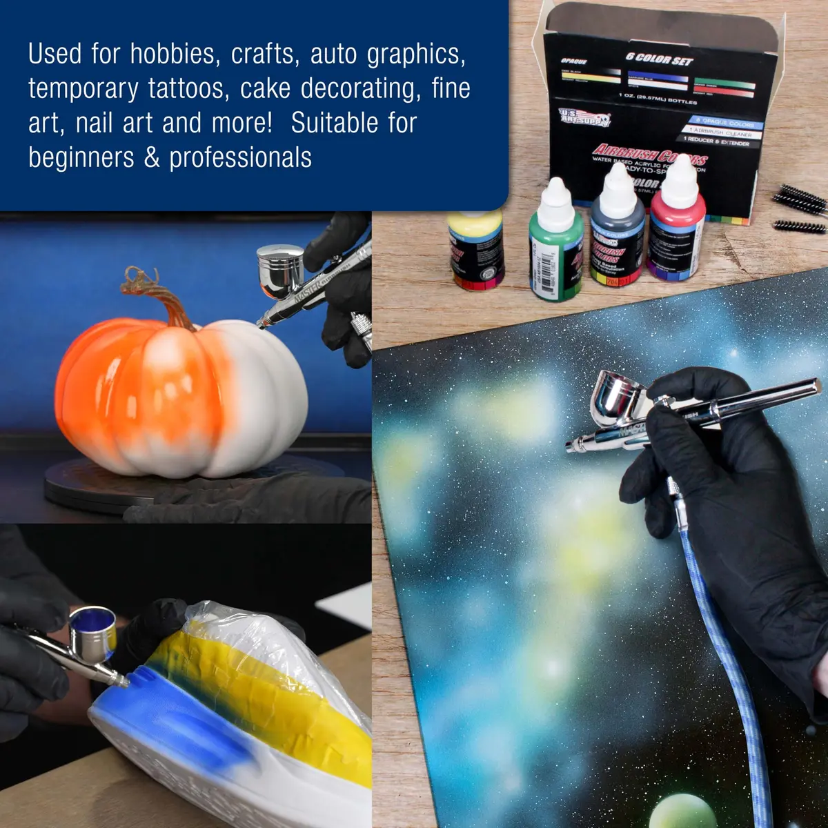 Master Airbrush Cool Runner II Air Brush Kit with Air Compressor Dual Fan | Professional Painting System for Artists & Hobbyists - view 8