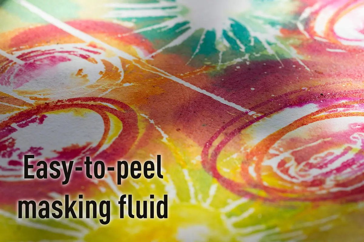 PEBEO Liquid Latex Masking Fluid 45ml | Quick-Dry Watercolor & Gouache Masking Solution - view 3