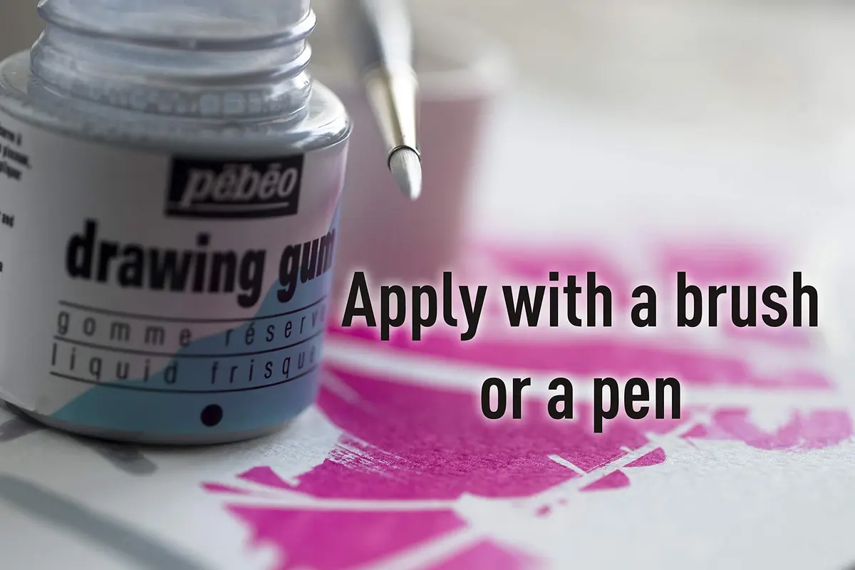 PEBEO Liquid Latex Masking Fluid 45ml | Quick-Dry Watercolor & Gouache Masking Solution - view 4
