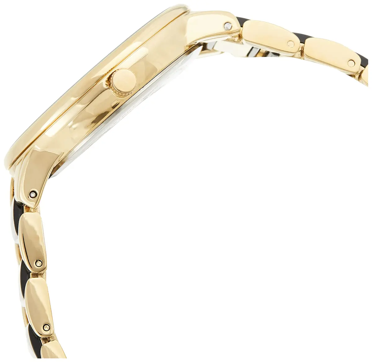 Anne Klein Women's AK/1412BKGB Gold-Tone and Black Dress Watch 37mm (1.46in) | Japanese Quartz Movement - view 3