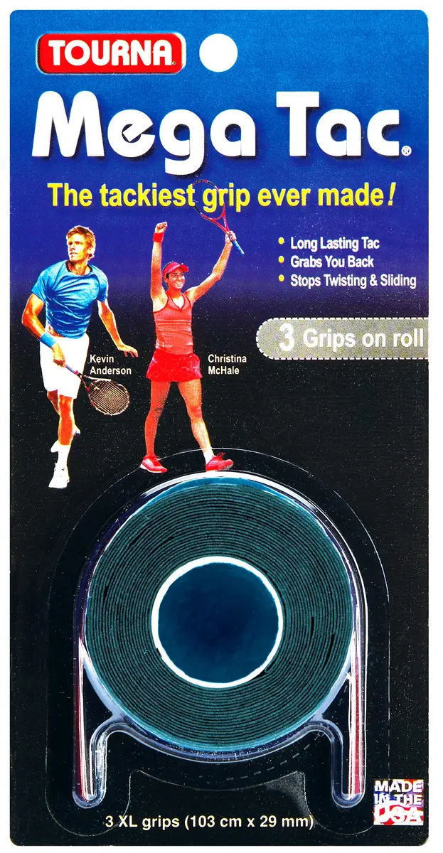 Tourna Mega Tac Extra Tacky Overgrip | Unmatched Tackiness & Durability, Made in USA (70-120 chars) - main product image
