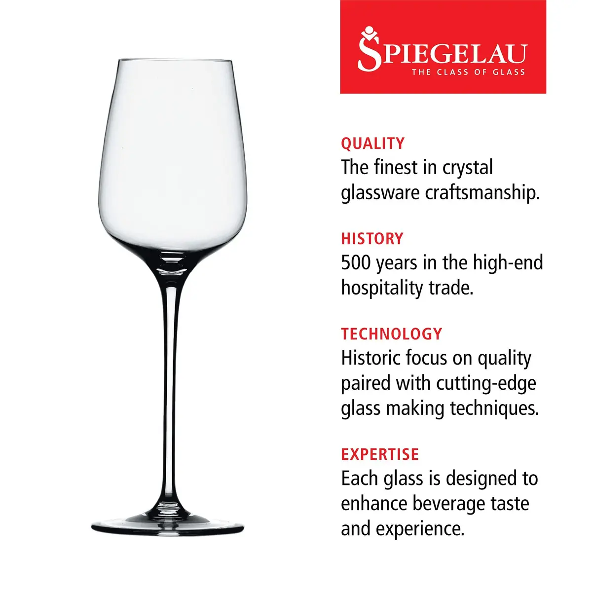 Spiegelau Willsberger White Wine Glasses Set of 4 | Elegant German Crystal for Chardonnay & Pinot Grigio (12.9 oz) - view 2