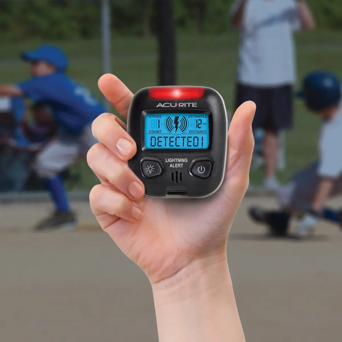 AcuRite 02020 Portable Lightning Detector 2.5L x 1W x 2.8H Inches | Detects Lightning Within 25 Miles - view 3
