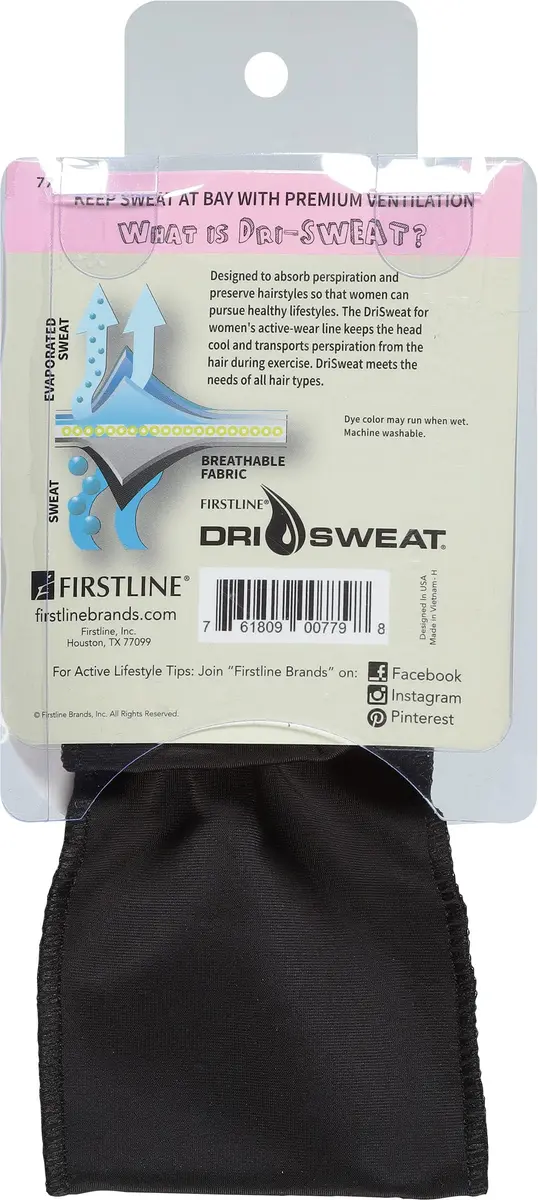 Dri Sweat Active Wear Headband 3.5 in x 18.5 in | Sweat-Absorbing, No-Slip Fit for Women - view 2