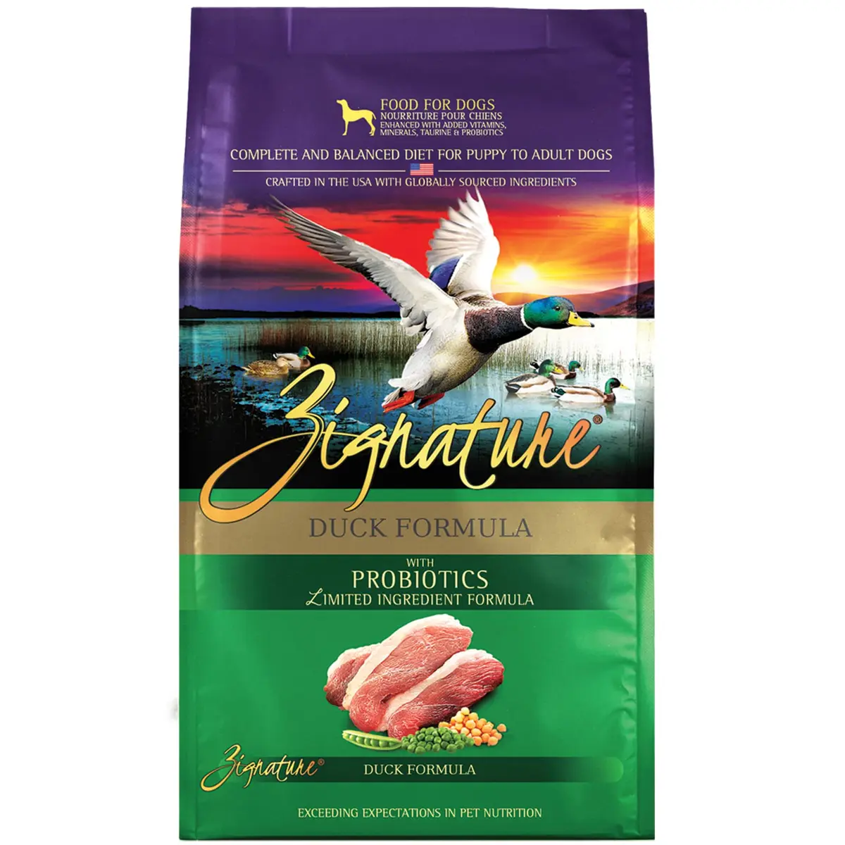 Zignature Duck Limited Ingredient Formula Dry Dog Food 12.5lb | High-Quality, Grain-Free Nutrition for Dogs - main product image