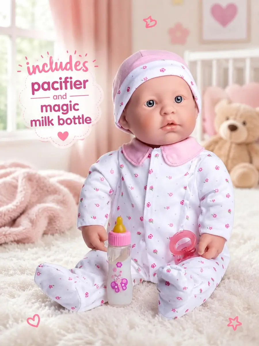 JC Toys La Baby 20-inch Soft Body Doll with Accessories | Washable, BPA-Free, Ages 2+ | Gift Boxed - view 4