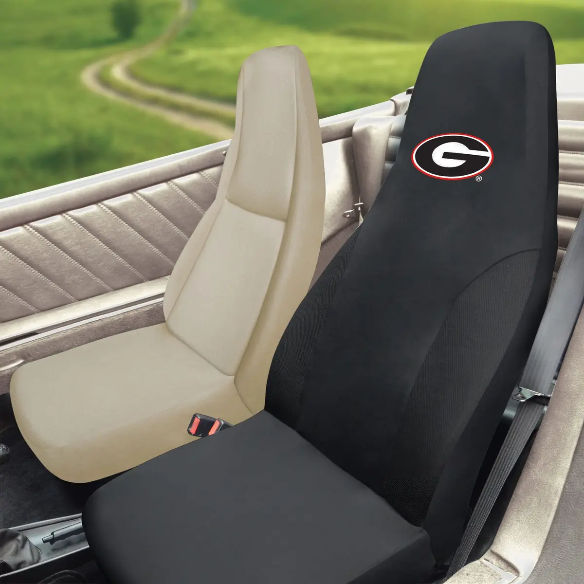 FANMATS NCAA Georgia Bulldogs Seat Cover | Universal Fit Polyester Breathable Team Logo - view 2