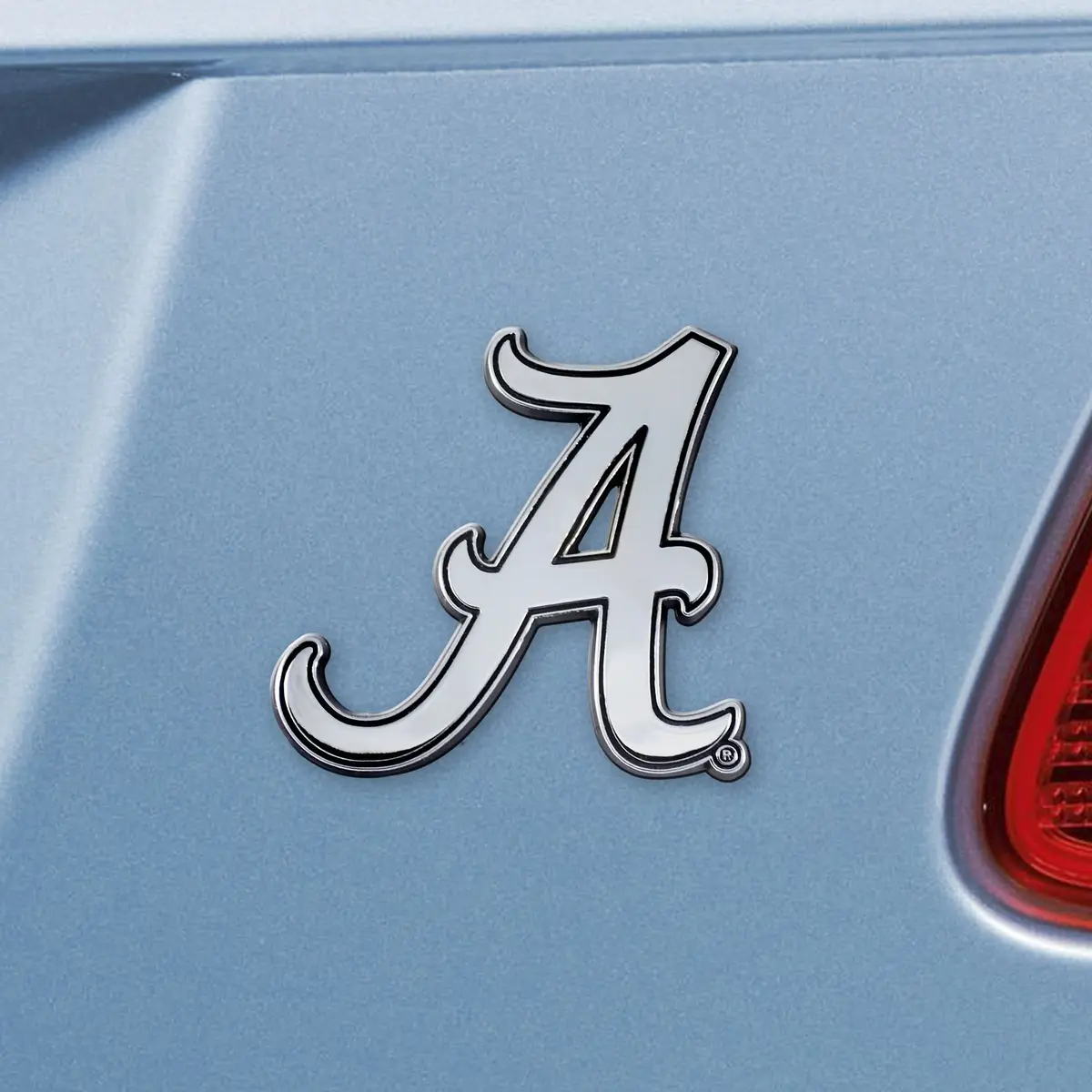 FANMATS NCAA Alabama Crimson Tide Chrome Metal Emblem | Durable 3"x3" Team Logo - view 2