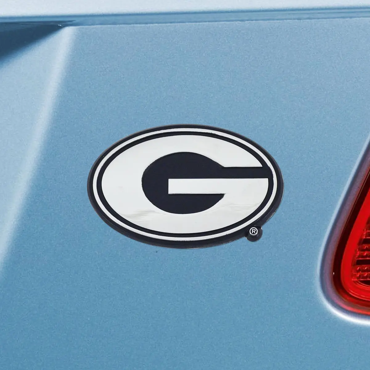 FANMATS NCAA Ohio State Buckeyes Chrome Metal Emblem | Durable 3"x3" Vehicle Badge - main product image
