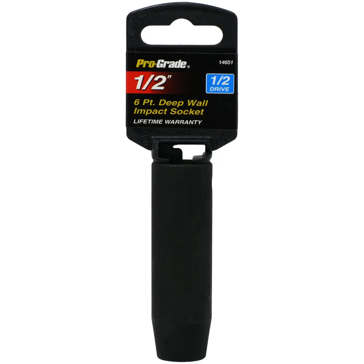 PRO-GRADE 14651 1/2-Inch Drive Deep Impact Socket | 6 Point, Heavy Duty, USA Import - main product image