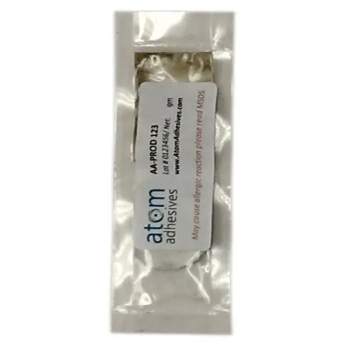 Atom Adhesives AA-Duct 906 Electrically Conductive Silver Epoxy Adhesive 2.5gm (0.09 oz) Kit | Low Volume Resist Bonding - main product image