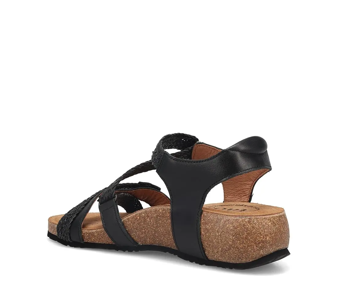 Taos Trulie Leather Wedge Sandal 7-7.5 (M) US | Adjustable Hook & Loop Straps, Lightweight Comfort - view 4