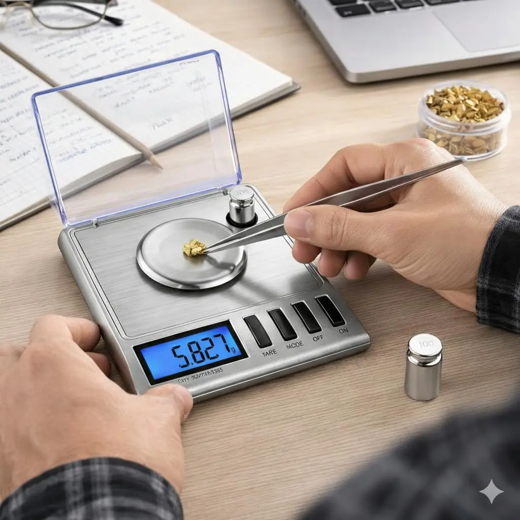 Smart Weigh GEM20 Milligram Jewelry Scale 20g x 0.001g | Precision Digital Scale with USB-C & AAA Power - view 9