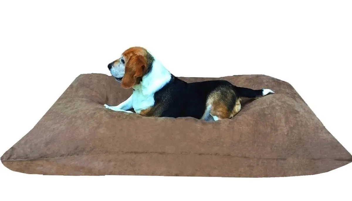Dogbed4less Do It Yourself Pet Bed Pillow Cover 48x29 in Brown | Waterproof & Washable - main product image