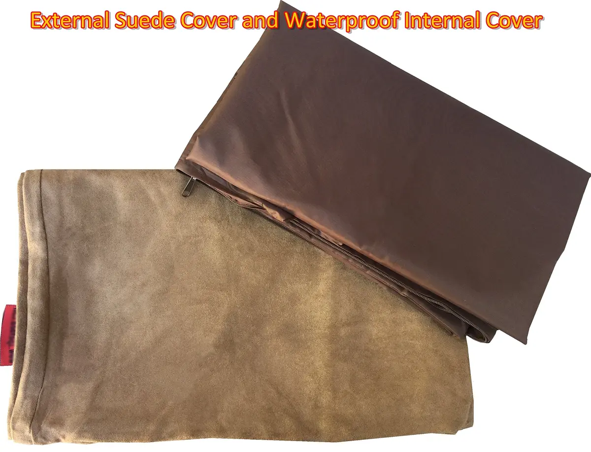 Dogbed4less Do It Yourself Pet Bed Pillow Cover 48x29 in Brown | Waterproof & Washable - view 3