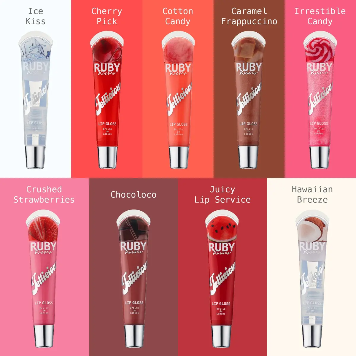Ruby Kisses Jellylicious Lip Gloss 1 Count Juicy Lip Service | High-Shine, Non-Sticky Hydrating - view 5