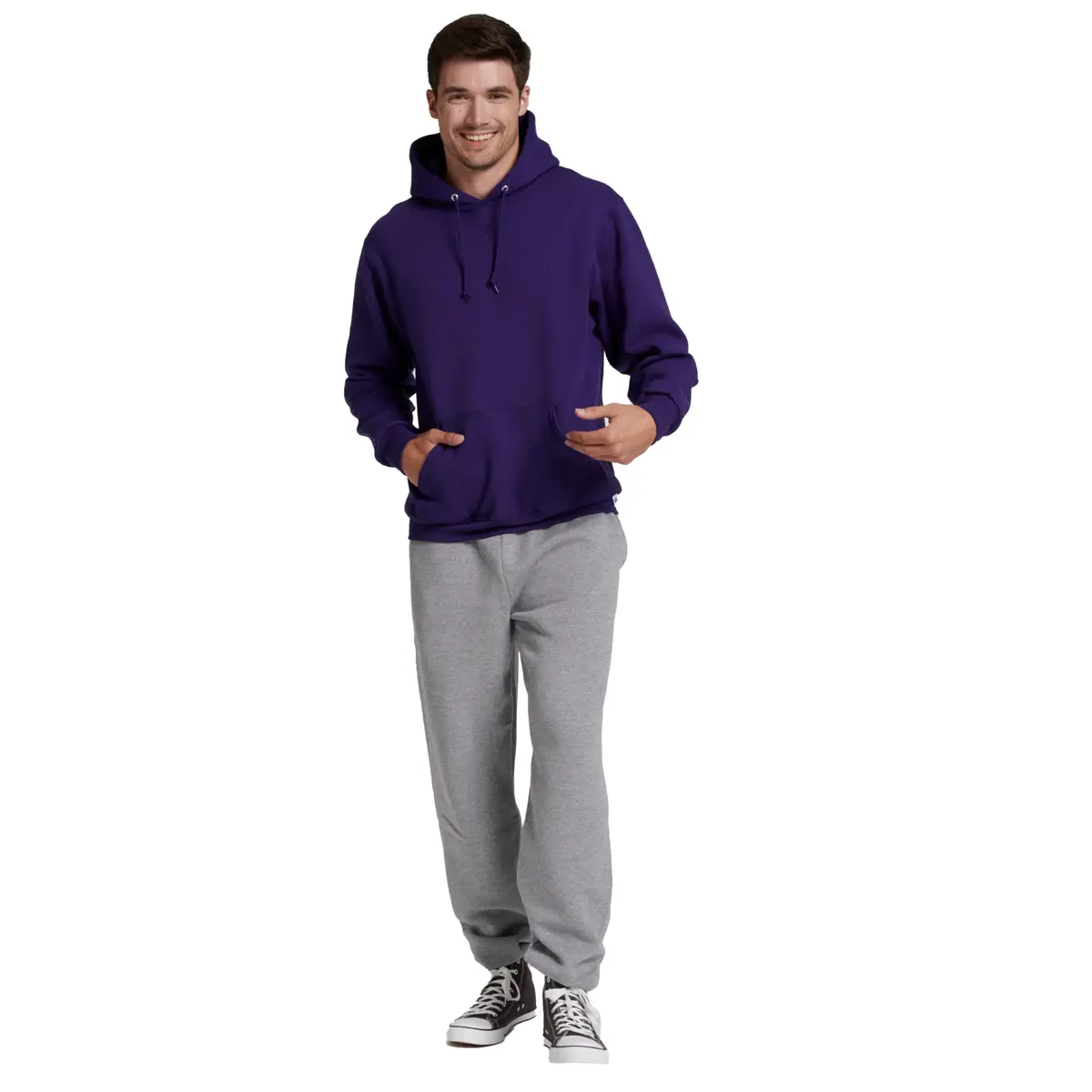 Russell Athletic Men's Dri-Power Fleece Pullover Hood, Purple, 3X-Large | Moisture-Wicking, Warm & Comfortable - view 2