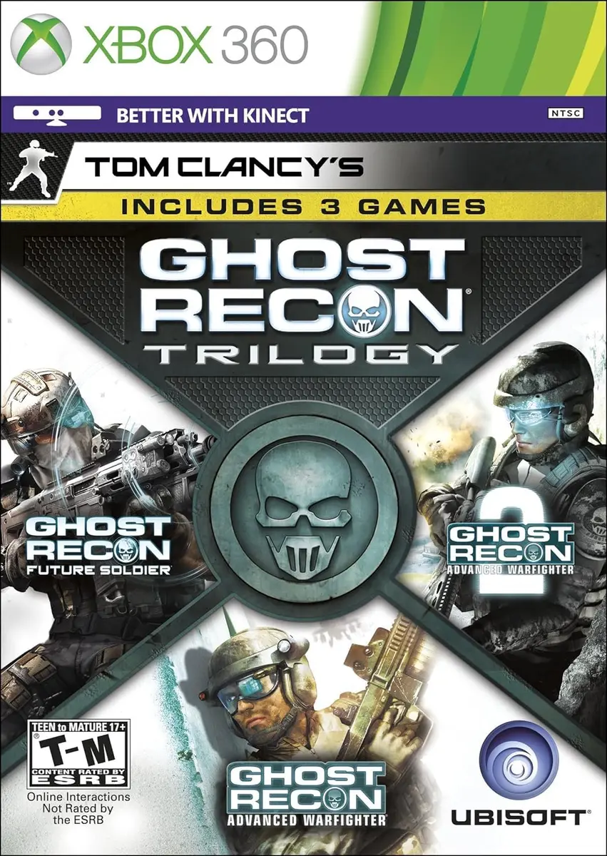 Ubisoft Tom Clancy's Ghost Recon Trilogy Edition | Epic Tactical Shooter Pack in USA, 3 Games, Multiplayer & Co-op (0.91kg, 2.01lb) - main product image
