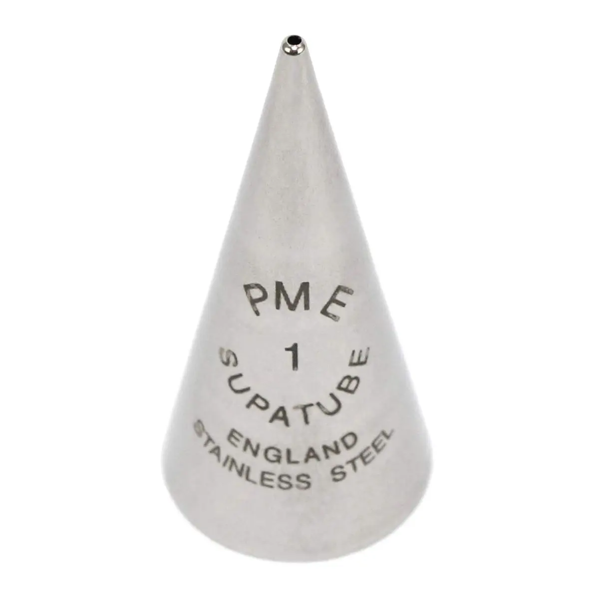PME Seamless Stainless Steel Supatube Decorating Tip, Writer #1 | Piping Tip for Fondant & Clay - main product image
