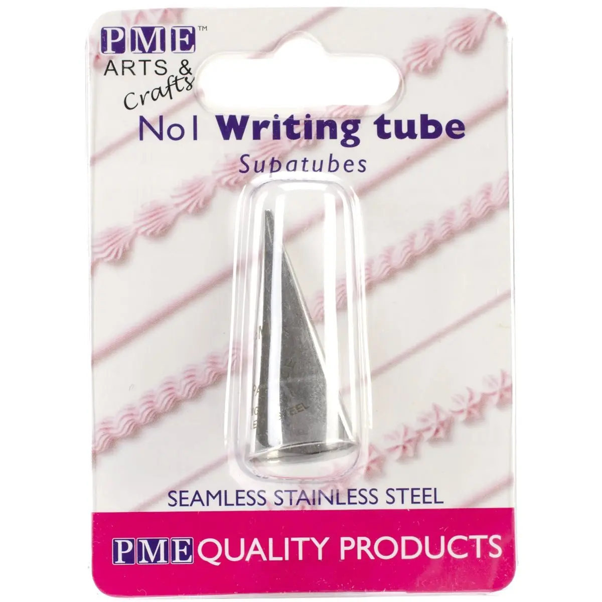 PME Seamless Stainless Steel Supatube Decorating Tip, Writer #1 | Piping Tip for Fondant & Clay - view 3