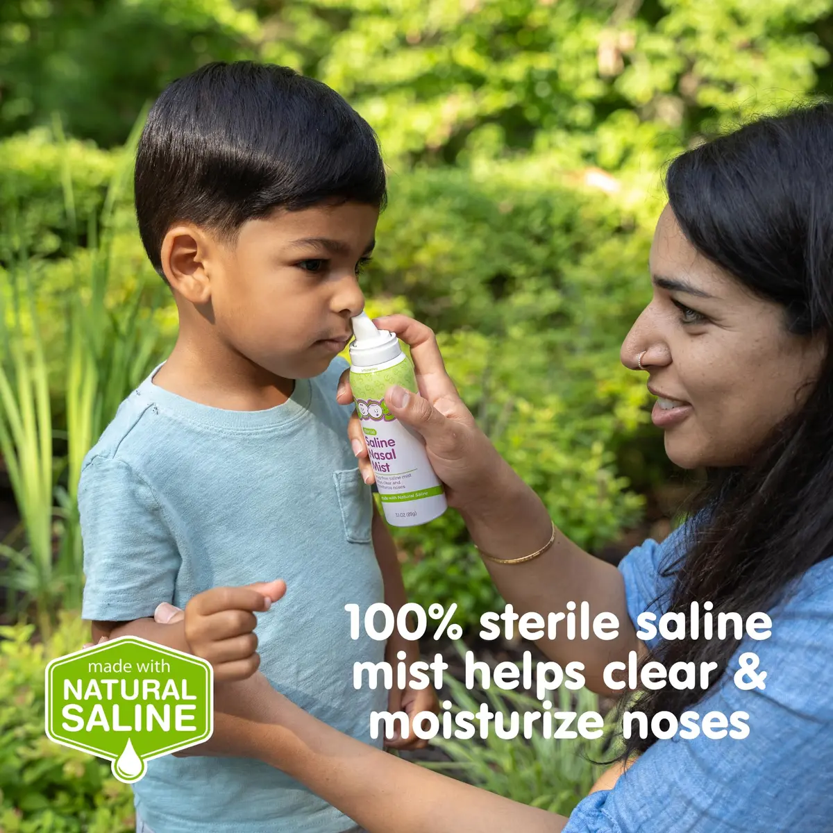Boogie Saline Nasal Spray Mist 3.1 Oz | Kid-Friendly, Unscented Relief - view 2