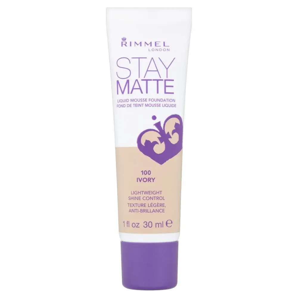 Rimmel London Stay Matte Liquid Mousse Foundation 30ml (1 Fl Oz) | Shine Control for Oily Skin - main product image