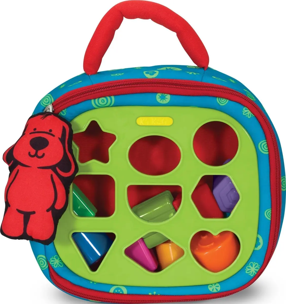Melissa & Doug K’s Kids Take-Along Shape Sorter Bag with 9 Textured Blocks | Montessori-Inspired Baby Toys for Toddlers 9+ Months - main product image