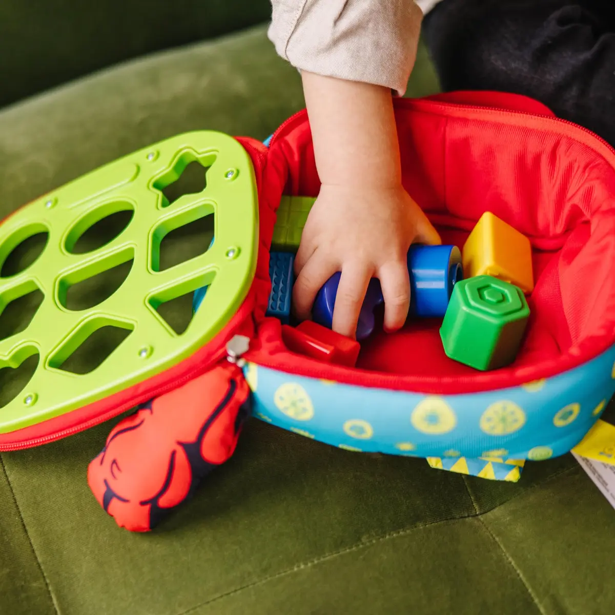 Melissa & Doug K’s Kids Take-Along Shape Sorter Bag with 9 Textured Blocks | Montessori-Inspired Baby Toys for Toddlers 9+ Months - view 8