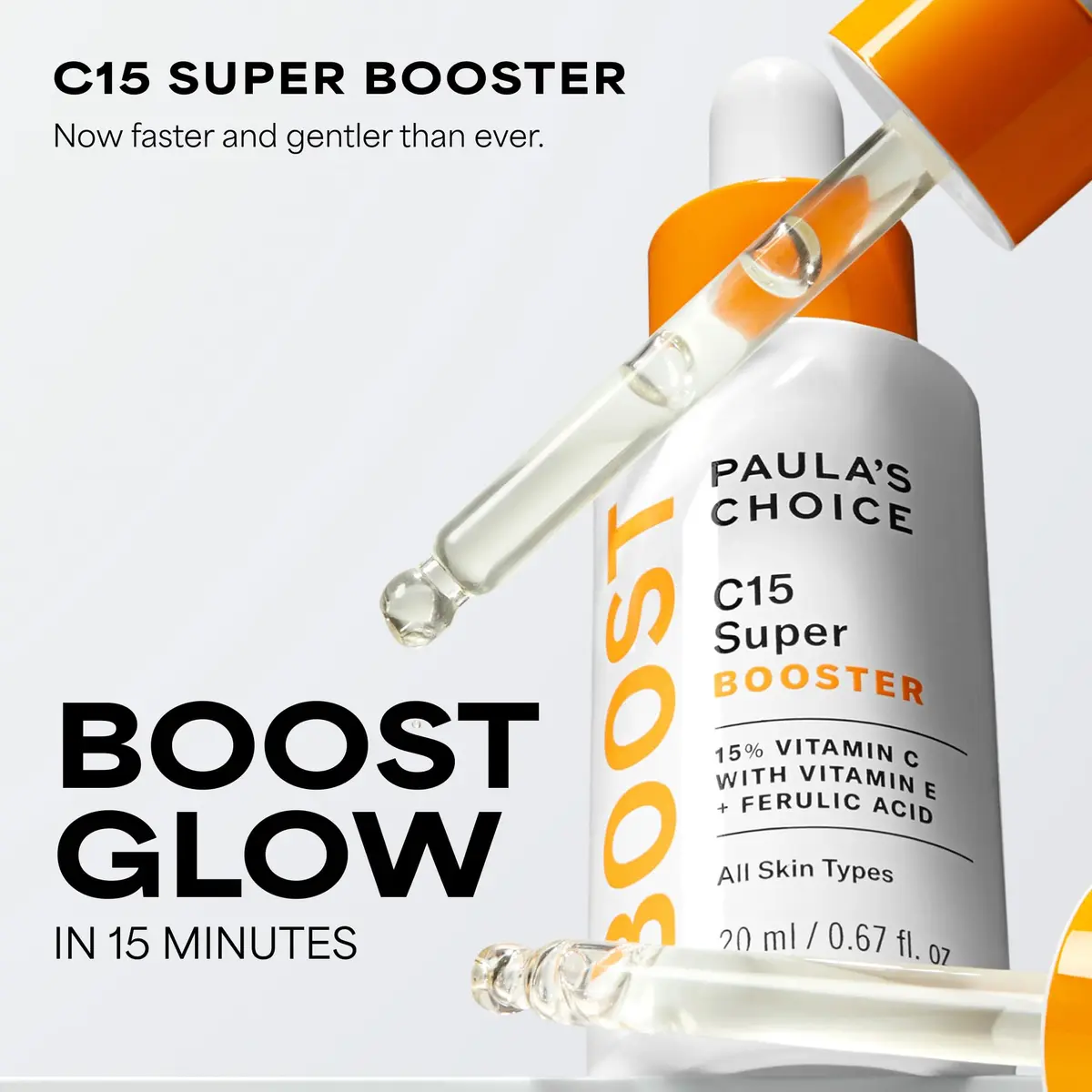 Paula's Choice C15 Super Booster Vitamin C Serum 20ml (0.67 Fl Oz) | Brightens Skin & Boosts Glow - view 4