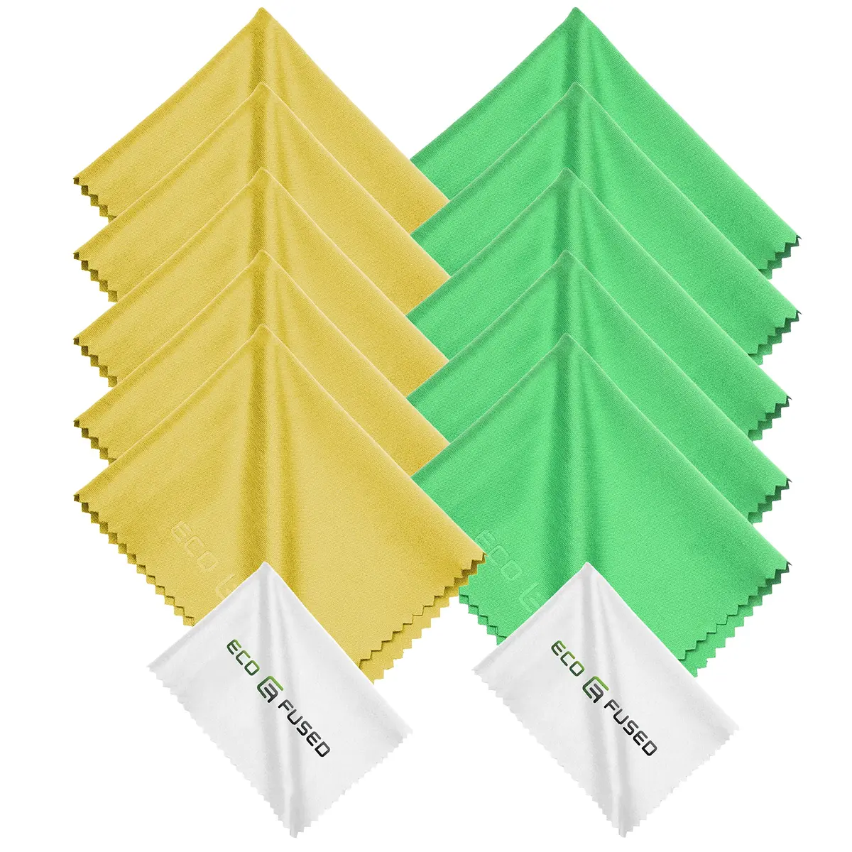 Eco-Fused Microfiber Cleaning Cloths - 12 Pack | Scratch-Free, Reusable for Glasses & Screens - main product image