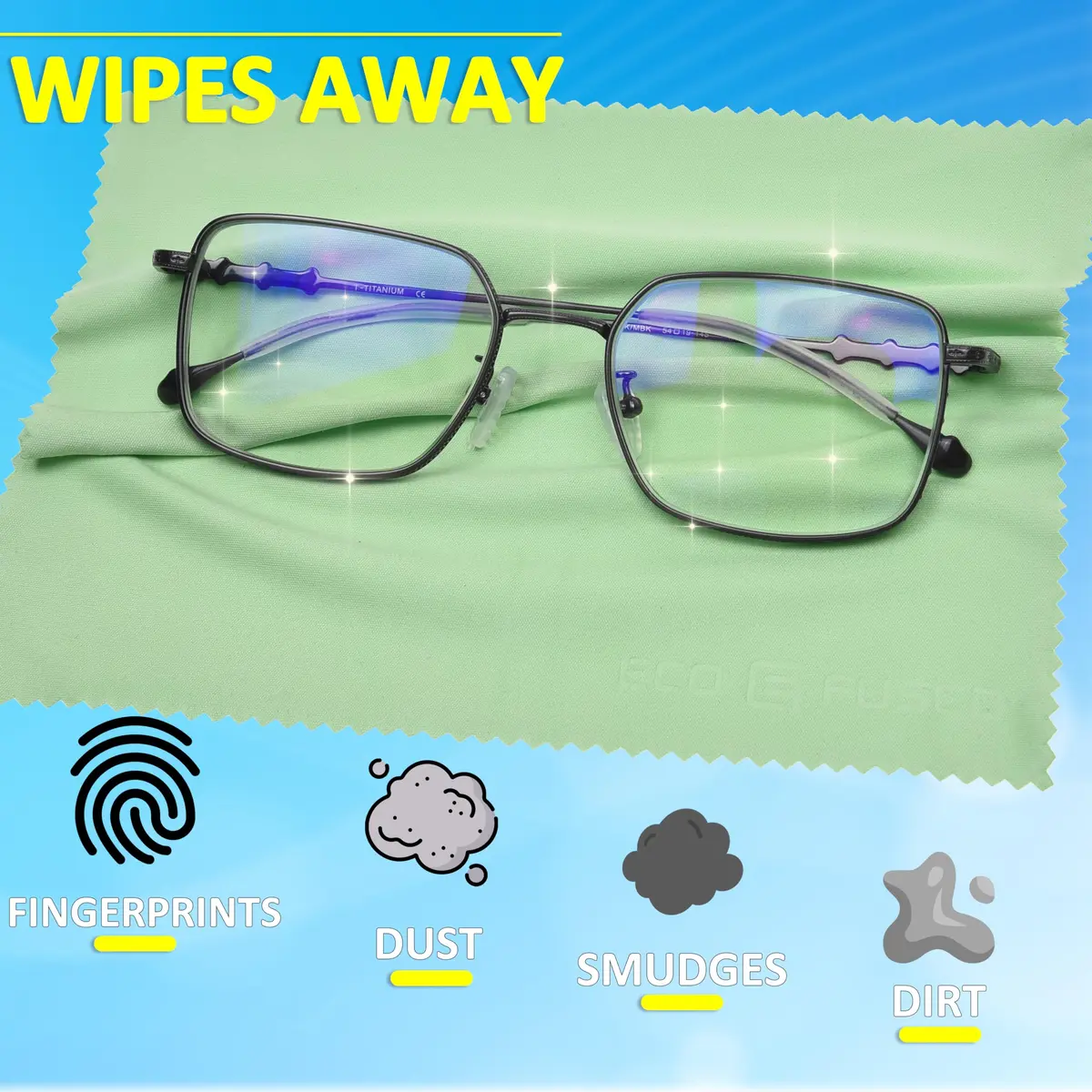 Eco-Fused Microfiber Cleaning Cloths - 12 Pack | Scratch-Free, Reusable for Glasses & Screens - view 3