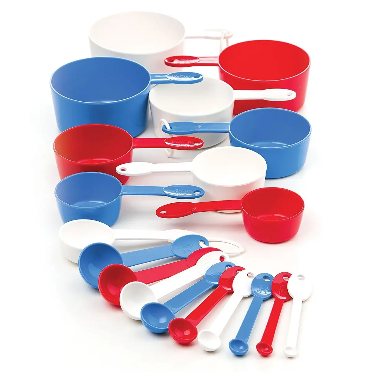 PrepWorks Ultimate 19-Piece Measuring Cup and Spoon Set 480ml (2 Cups) | Standard & Metric Markings for Baking - view 5