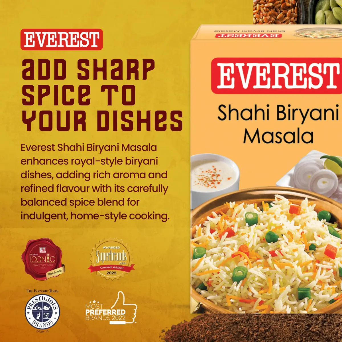 Everest Shahi Biryani Masala 50g (1.75oz) | Authentic Indian Spice Blend for Flavorful Biryani - view 2