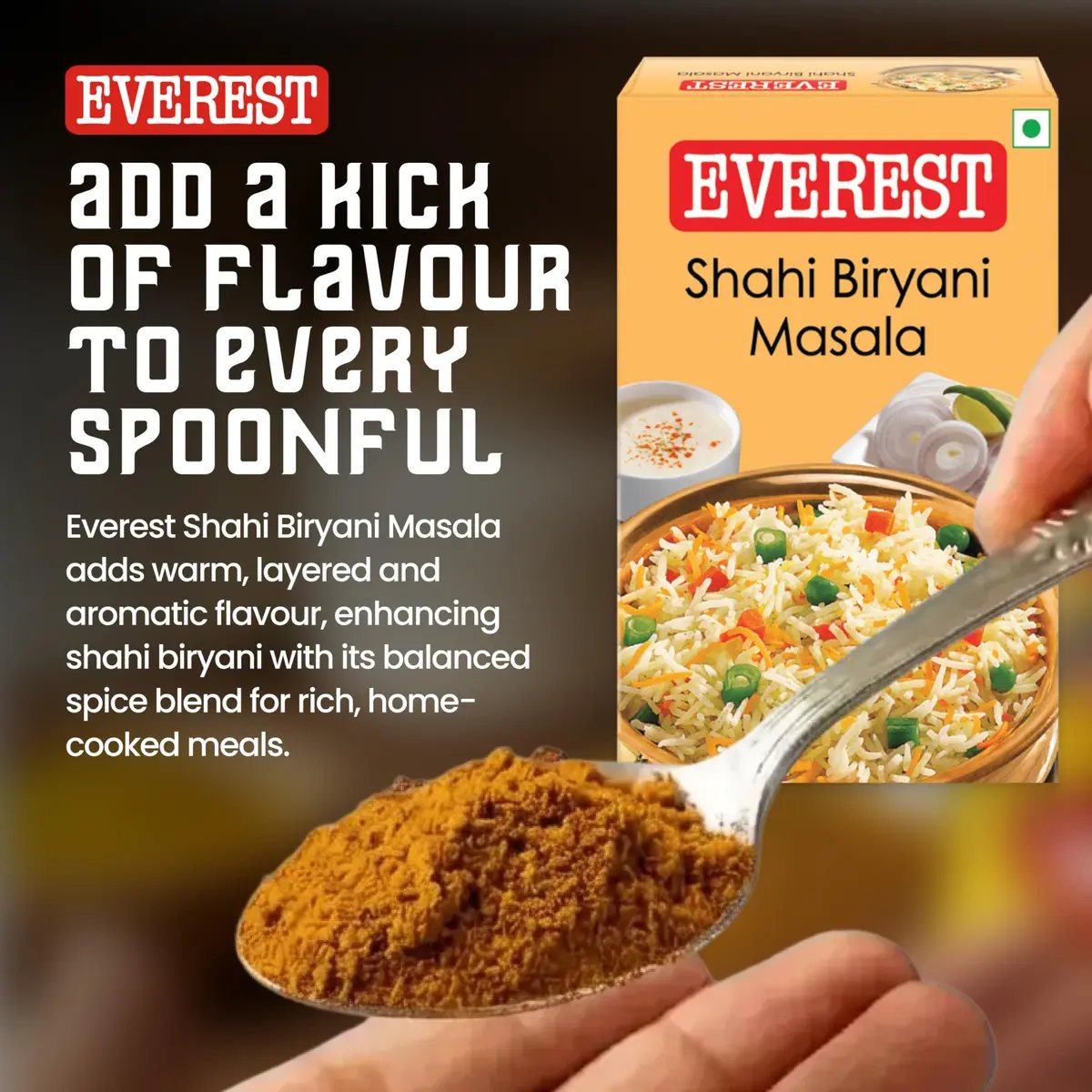 Everest Shahi Biryani Masala 50g (1.75oz) | Authentic Indian Spice Blend for Flavorful Biryani - view 3